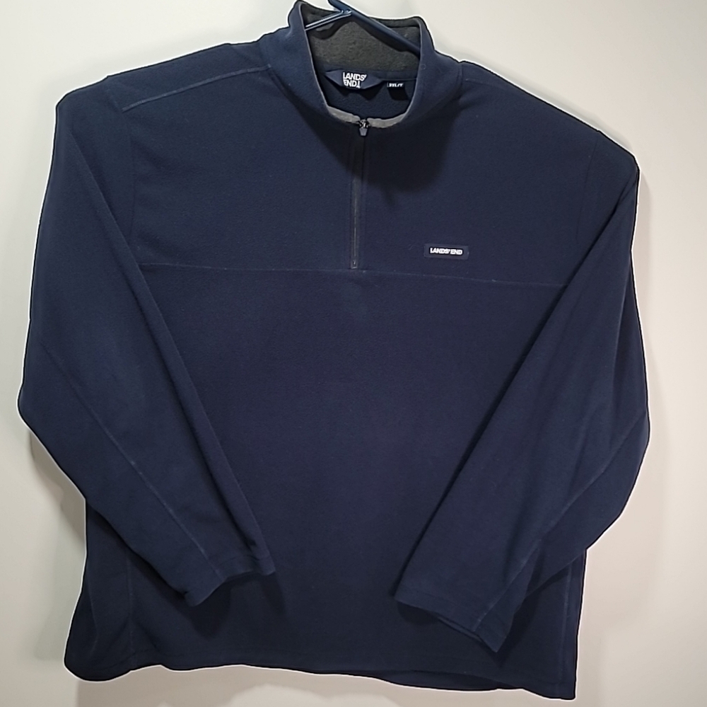 Lands End Mens Anywhere Active Warm Blue Fleece 3XLT.